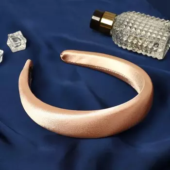 Ободок для волос «Лира», 3 см, кремовый