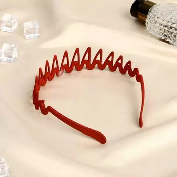 Ободок для волос «Малена», гребень, 3.8 см, МИКС