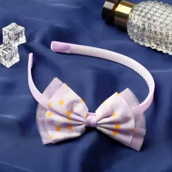 Ободок для волос "Малышка" нежность, 0,8 см, сиреневый