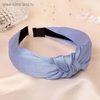 Ободок для волос «Престиж», 3 см, голубой