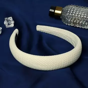 Ободок для волос «Толиман», 3 см, бежевый