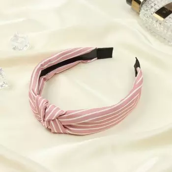 Ободок для волос «Венди», 3 см, розово-белый