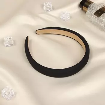 Ободок для волос «Жаннет», галант, 2 см, чёрный