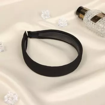 Ободок для волос «Жаннет», классик, 3 см, чёрный