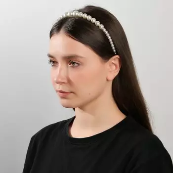 Ободок для волос жемчужный "Queen of beauty"