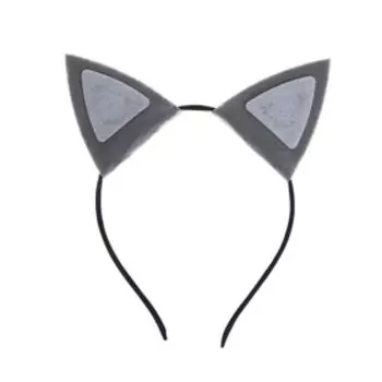 Ободок для волос карнавальный «Кошечка», цвет серый