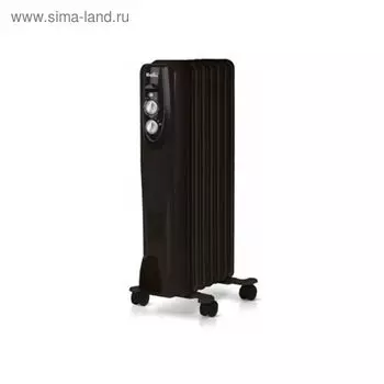 Обогреватель Ballu Classic BOH/CL-07BRN, масляный, 1500 Вт, 7 секций, 20 м2, чёрный