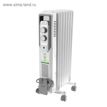Обогреватель Ballu CUBE BOH/CB-07W, масляный, 1500 Вт, 7 секций, 20 м2, белый