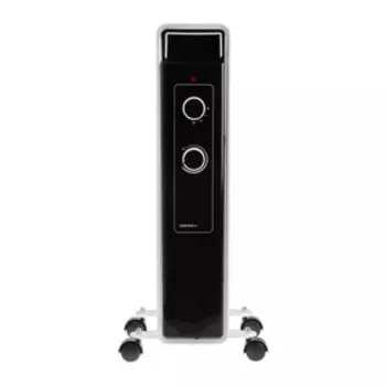 Обогреватель Centek CT-6221-5, масляный, напольный, 1000 Вт, 12.5 м, 5 секций, бело-чёрный