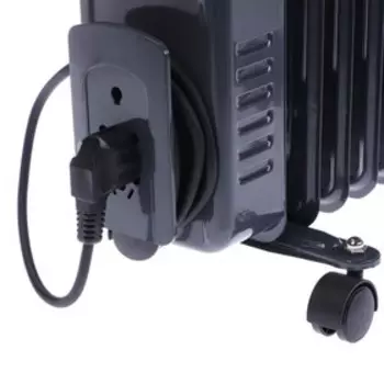 Обогреватель ENGY EN-2409 Loft, масляный, напольный, 2000 Вт, 20 м, черный