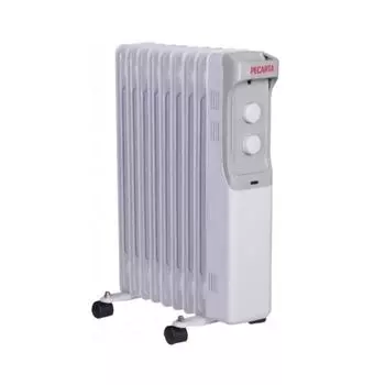 Обогреватель "Ресанта" ОМ-9А, масляный, 2000 Вт, до 25 м, 9 секций, белый