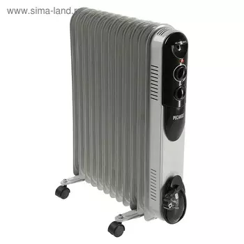 Обогреватель "Ресанта" ОМПТ-12Н, масляный, 2500 Вт, 12 секций, 25 м, белый