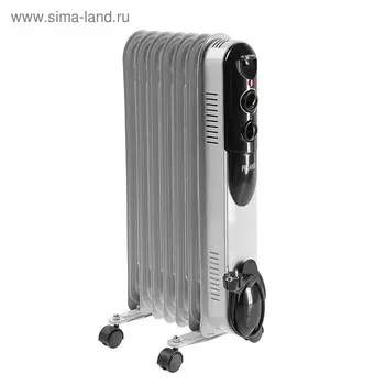 Обогреватель "Ресанта" ОМПТ-7Н, масляный, 1500 Вт, 7 секций, 15 м, белый