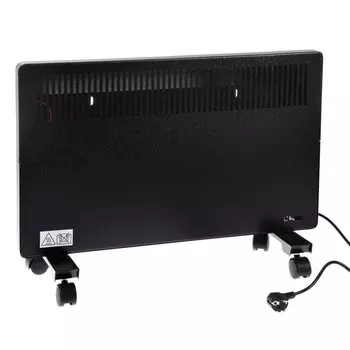 Обогреватель РЭМО СБ-1500.2 B, конвекторный, настенный/напольный, 1500 Вт, 20 м, чёрный