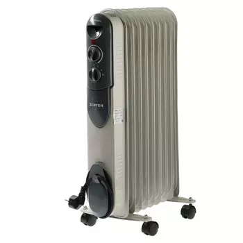 Обогреватель Zerten UZT-20, масляный, 2000 Вт, 9 секций, до 20 м², белый