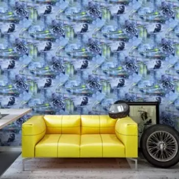 Обои бумажные, дуплекс, С6, Саратовские обои Д726-01, Байкер 0,53х10,05м