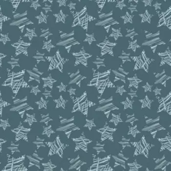 Обои бумажные, дуплекс, С6, Саратовские обои, звезды бирюза 0,53*10м.