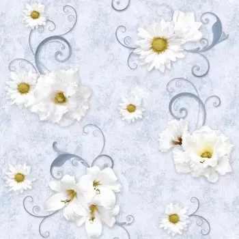 Обои бумажные глубокой печати Саратовские обои Ф709-01 Ромашка, 0.5310 м