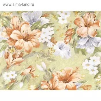 Обои бумажные, гофрированные 3234-71 С6ГР Акварель, 0,53x10 м