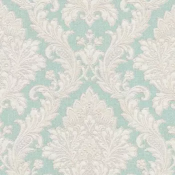 Обои дуплекс на бумажной основе Malex Марселла 224132-6 бирюзовый 0,53*10м