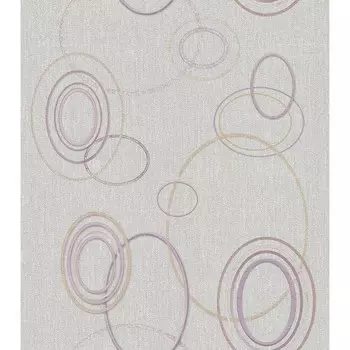 Обои дуплекс на бумажной основе Malex Овалы 231862-5 серый 0,53*10м