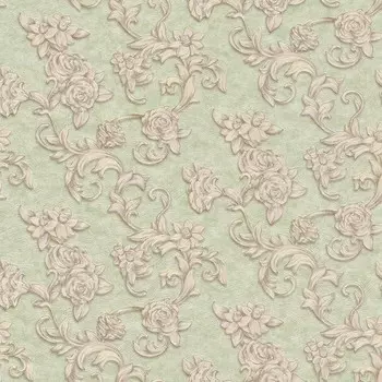 Обои дуплекс на бумажной основе Malex Соланж 334512-6 зеленый 0,53*10м