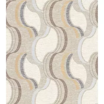 Обои дуплекс на бумажной основе Malex Волна 238862-3 бежево-коричневый 0,53*10м