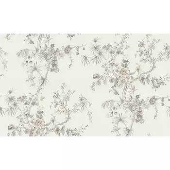 Обои горячее тиснение на флизелине Malex Мэйфен 4162-1 бело-серый 1,06*10м