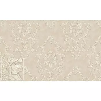 Обои горячее тиснение на флизелине Malex Монте Карло 4103-2 бежевый 1,06*10м