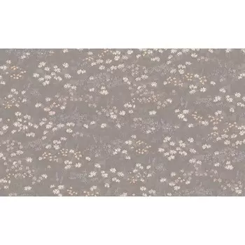 Обои горячее тиснение на флизелине Malex Полянка 4119-9 тауп 1,06*10м