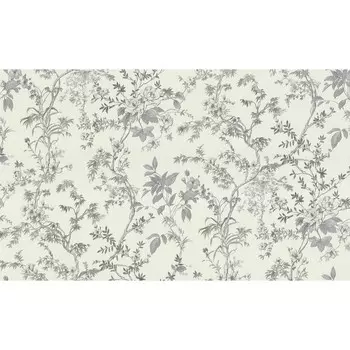 Обои горячее тиснение на флизелине Malex Шинуазри 4128-1 черно-белый 1,06*10м