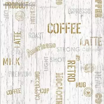 Обои моющиеся на бумажной основе "Саратовские обои" Колумбия-Д золото-алюминий 0,53*10м