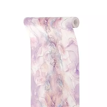 Обои моющиеся виниловые на бумажной основе «Саратовские обои. Саяны», с рисунком, 0.5310.05 м, цвет розовый