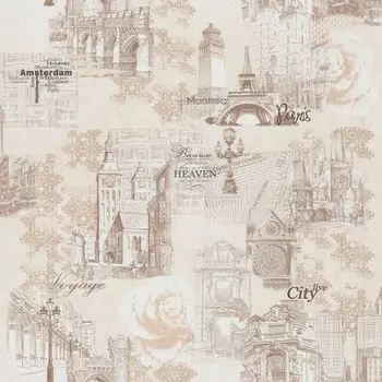 Обои на бумажной основе Европа, 0,53х10,06 м, 229762-2