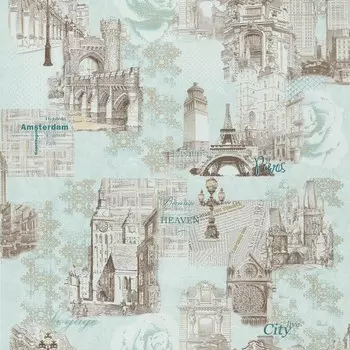 Обои на бумажной основе Европа, 0,53х10,06 м, 229762-7