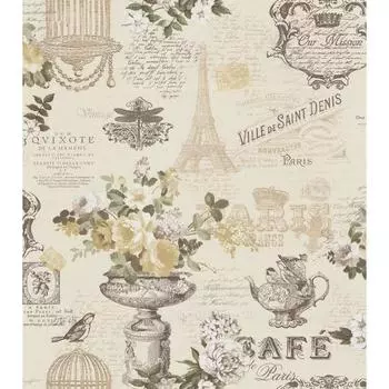 Обои на бумажной основе Винтаж, 0,53х10,06 м, 233922-4