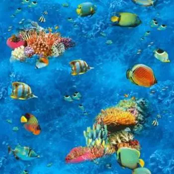 Обои виниловые на бумажной основе "Саратовские обои" В612-01 "Немо" 0,53*10м