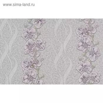Обои виниловые на флизелиновой основе "Белвинил" Агата-21 сирень 1,06*10м