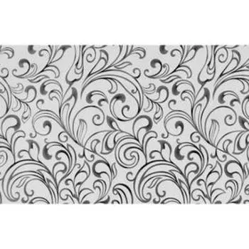 Обои виниловые на флизелиновой основе "Белвинил" Арабеска-21 черно-белая 1,06*10м