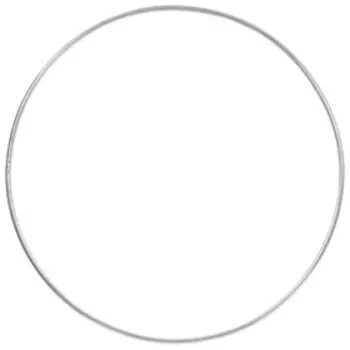 Обруч для художественной гимнастики, d=90 см, цвет серебристый