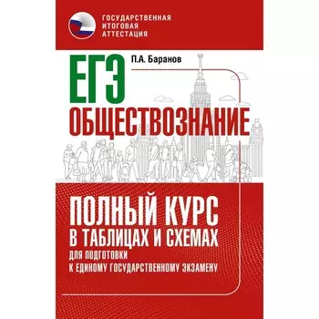 Обществознание. ЕГЭ. Полный курс в таблицах и схемах для подготовки к ЕГЭ. Баранов П.А.
