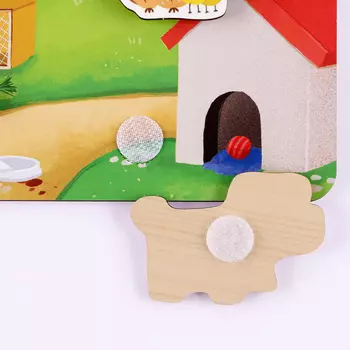 Обучающая доска с липучками «Где чей домик. Ферма»