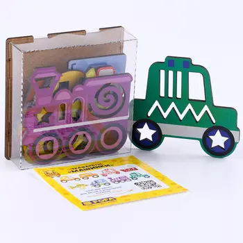 Обучающая доска "Трафареты Машинки"