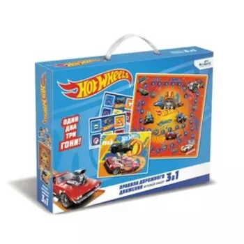 Обучающий набор 3в1 «ПДД», Hot wheels