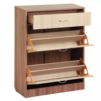 Обувница 3 отделения 740х280х960 Ясень шимо светлый/темный