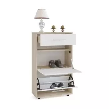 Обувница закрытая «СОКОЛ. ТП-2», 6002871043 мм, цвет дуб сонома/белый