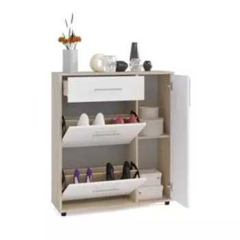 Обувница закрытая «СОКОЛ. ТП-4», 9002871043 мм, цвет дуб сонома/белый