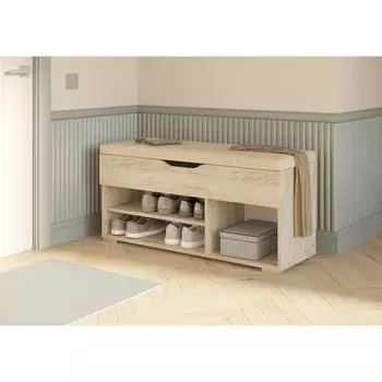 Обувница «Флок», 1000352487 мм, цвет дуб крафт cерый / бежевый