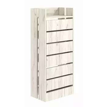 Обувница О-4, 450 х 270 х 1040, дуб крафт белый