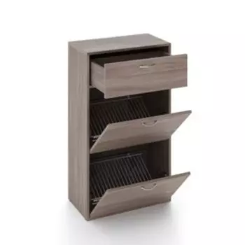 Обувница TEKKA, 60х33х105 см, цвет ясень шимо тёмный